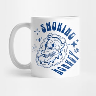 Vintage Smoking Monkey Mug